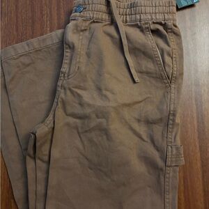 RSQ Brown Cargo Pants with Elastic Waist
